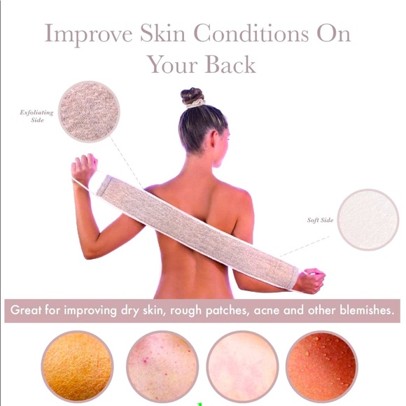 beauty by earth Other - Back Loofah Shower Washer Body Scrubbers Exfoliate